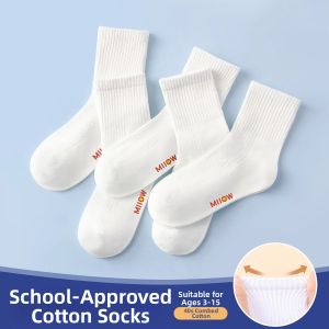 MiiOW | Cotton Breathable Kids Socks for Boys and Girls Mid-calf