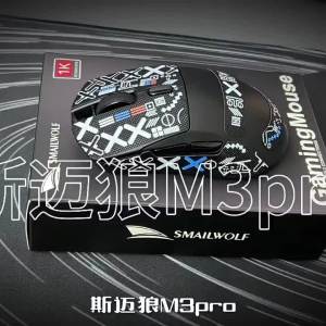 SMAILWOLF | Chuột Chơi Game Không Dây Siêu Nhẹ M3Pro Kết Nối Ba Chế Độ 1KHz Cảm Biến PAW3311