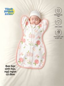 TONGLIANCHUXIN | Sleep Sack for Newborn Anti Startle Prevents Kicking Cotton Summer and All Seasons