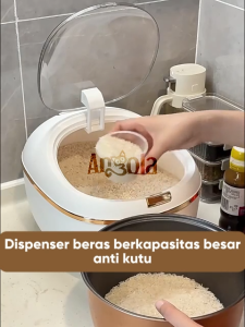 Angola Tempat Penyimpanan Beras E65-E67 Rice Bucket / Dispenser Beras / Tempat Beras Kedap Udara