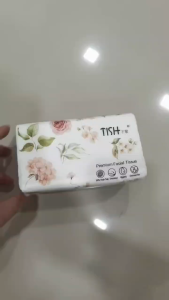 Premium Facial Tissue 4 layers per sheet 1 pack of 500 sheets floral pack