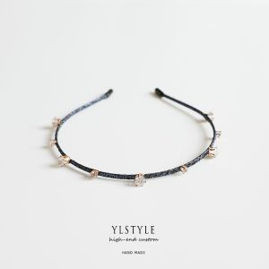 Handmade Wire Wrapping Small Star Rhinestone Pressed Hair Double Layer Fine Hair Band Head Buckle Hair Clip Womens New Style