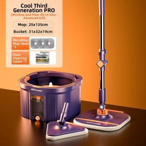 Homettler | Hand-Free Self-Wringing Bucket Mop
