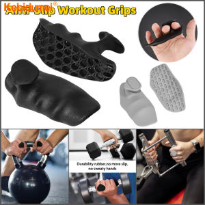 Kebigumei 1 Cặp Tay cầm tập luyện chống trượt phi giới tính bằng cao su miếng bọc cổ tay bảo vệ lòng bàn tay chống trượt cho tập gym và nâng tạ tập thể dục đệm thanh nâng