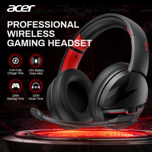 Acer | Acer K2 Headsets Gamer 100H Battery Dynamic Clear Voice Mic Bluetooth Gaming Headphones for PC PS4 Wireless Gaming Headset