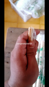 Sumpit bambu + tusuk gigi 50 pcs Tebal / sumpit mie / sumpit makan
