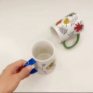 520ML Ceramic Cup Milk Mug Water Mug Coffee Cup Cawan Kopi Susu Cup Gift Kahwin Cawan Seramik Mug Set 茶杯 咖啡杯