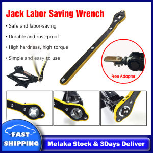 Car Jack Labor Ratchet Wrench Scissor Garage Tire Wheel Lug Handle Repair Tool 360 Degree Rotation Scissor Jack Lift Handle Tool Tire Wrench