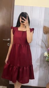 BestStore- Dress Minimalis Wanita Polos / Dress Candi / Dress Wanita / Dress Minimalis / Dress Slid / Dress Midi / Dress Polos