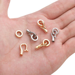 1 cái mạ đồng fishhook hình vòng móc nối ngọc trai End khóa cho vòng tay thủ công vòng cổ bông tai Keychain tự làm thủ công làm đồ trang sức