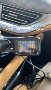 Joysync C100 Wireless TPMS Tire Pressure Monitoring System with 4 Sensors - Air Leak Alert Real-time Color LCD Display Compatible with Cars/Trucks/Trailers/SUVs