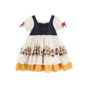 YOEHYAUL | Princess Style Lolita Bowknot Bubble Sleeve Dress