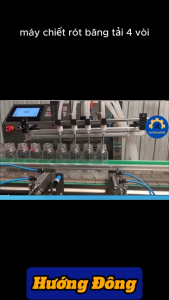 máy chiết rót băng tải 4 vòi máy chiết rót công nghiệp máy chiết rót dung dịch