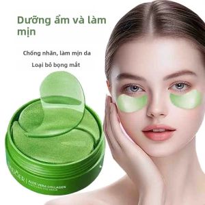 BIOAOUA | Bộ 60 Mặt Nạ Mắt Collagen Lô Hội Dành Cho Nữ Dưỡng Ẩm Làm Săn Chắc Vòng Tròn Đen & Giảm Bọng Mắt Miếng Dán Mắt Chăm Sóc Da