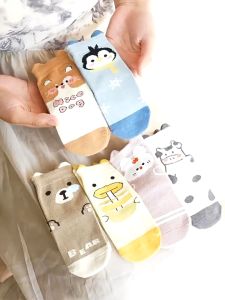 Hellomom Baby Cute Animal Cartoon Cotton Floor Socks Non-slip Baby Newborn Toddler Kids Long Socks 0-3y
