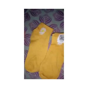 MPD080 Kaos Kaki Motif Bunga Wanita KaosKaki Pendek Korea Short Socks