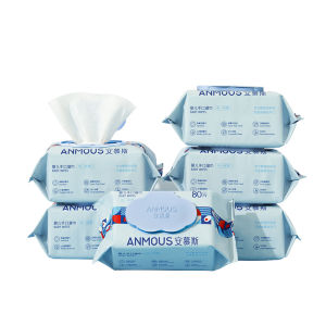Anmous | Squalane Wet Wipes Hand and Mouth Dedicated 80 Sheets