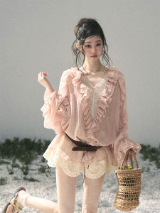SHAOYEYAN | French Style Lace Chiffon Sweet Summer Blouse