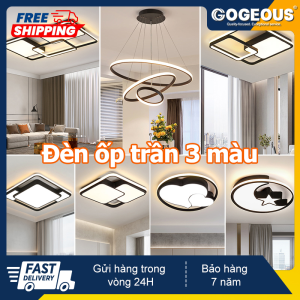GOGEOUS【Freeship】Đèn ốp trần 3 Chế Độ Ánh Sáng có điều khiển đèn phòng khách Trang Trí Phòng ngủ Đèn trần đẹp