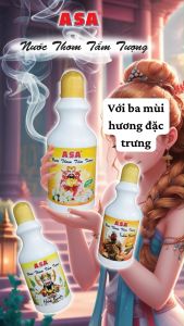 Nước Thơm Tắm Tượng ASA - Tắm Tượng Tẩy Uế Tăng Tài Lộc - Trầm Hương Hoa Bưởi Hoa Lài - 300ml