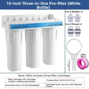 「China Plug」JINXIANQUAN | Pre-filter 3-stage Water Purifier
