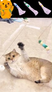 ของเล่นแมวแบบยืดได้ ร้านบิน ล่อแมวตก เหมาะสำหรับแมว แขวนที่ประตู บรรเทาความเบื่อหน่าย ของเล่นแมว ขายโดย