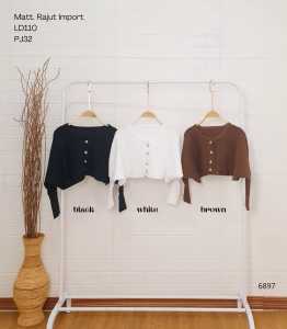 Elizabethgrosir1 Cape Crop Top Grosir 69 Cardigan Rajut Korean Style Remaja Cardigan Model Terbaru Korea Style Outer Korea Aesthetic Cardi Rajut Wanita Batwing Rajut Wanita Kekinian Viral Lengan Panjang Import Premium Tebal EN 6897