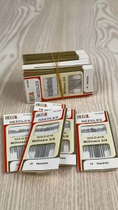 C1005 Jarum Jahit Tangan Isi 16 Gold Eye Milliners 3/9 Needles / Jarum Sulam / Jarum Jahit Set Praktis