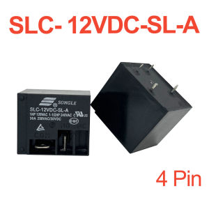 5pcs/pk Miniature High Power Relay SLC-5V/12V/24VDC-SL-A/C Sealed Type 30A 250VDC PCB Mount for HVAC Refrigerator Home Appliance