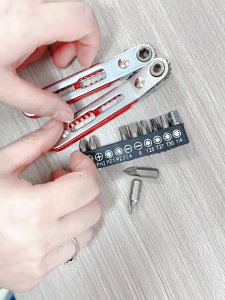 Bộ tuốc nơ vít ratchet 2 chiều đa năng - Cờ lê đầu phẳng gập 180° | Thép Cr-V chịu lực tốt | Dụng cụ sửa chữa trong không gian hẹp cho xe máy ô tô & đồ gia dụng