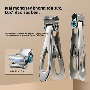 1 Cái Kéo Cắt Móng Tay Bằng Thép Không Gỉ Miệng Rộng Chống Bắn Móng Tay Kéo Cắt Móng Tay Dày Dặn Sắc Bén Dụng Cụ Cắt Móng Tay Cho Ngón Tay & Ngón Chân
