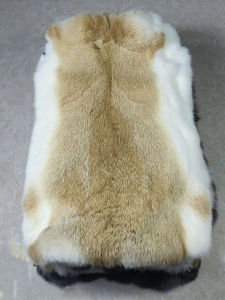 Vỏ Bọc Ghế Đệm Chân Bằng Da Thỏ Lớn Nguyên Khối DIY Phụ Kiện Trang Sức Bên Trong Lông Thú Mềm Mại Thoải Mái