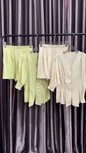 SV 6425 - Ovie Set | Silvervogue | Set Atasan dan Celana Katun Rayon Pakaian Kasual Wanita