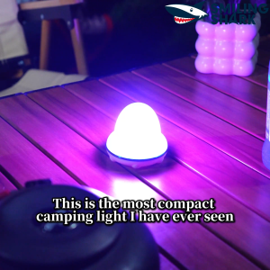 SMILING SHARK LY8292 LED Mini Camping Light 5Mode Colored Light Camping Lamp Type-c RechargeableParty Ambient Light With Hook Waterproof Outdoor Camping