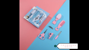 6pcs Baby Care Set Hair Comb Grooming Brush Set Nail Trimmer Scissors Clipper Hygiene Kit Healthcare Tools Sets for Toddler Gift