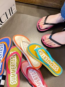 Candy Color Beach Resort Anti-slip Flip Flops