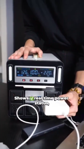 EXPOSE Portable Solar Power Station 988000mAh 1000W Large Capacity Powerbank 220V AC Generator for Home Emergency Camping
