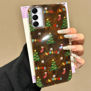 Christmas Xmas Tree Pattern Phone Case For Samsung Galaxy A55 A16 A07 A17 A26 A36 A56 A25 A35 A14 A34 A54 A15 A13 A32 A12 Cover