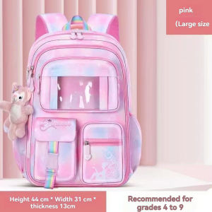 Three Elephants Side Open Door Kid School Bag Large Capacity Waterproof Children school bag (6-15Y)Spine Protection Load Reduction Primary School Backpack