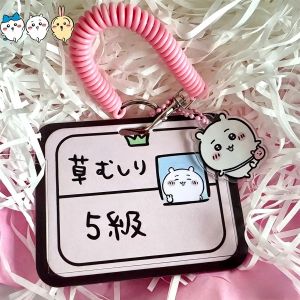 Bandai | Ví Đựng Thẻ Chiikawa Hachiware Usagi Phụ Kiện Anime Kèm Dây Đeo Cổ Dành Cho Học Sinh Thẻ Học Sinh Thẻ Ăn Vé Xe Buýt & Tàu Điện Ngầm