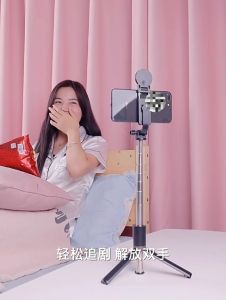 (SG) LionShield 360° Rotating Selfie Stick Tripod with Bluetooth Remote Control - For iPhone 15/14/13/12/11 / Android Samsung Google Pixel Nothing Phone  Oppo VIVO Xiaomi etc