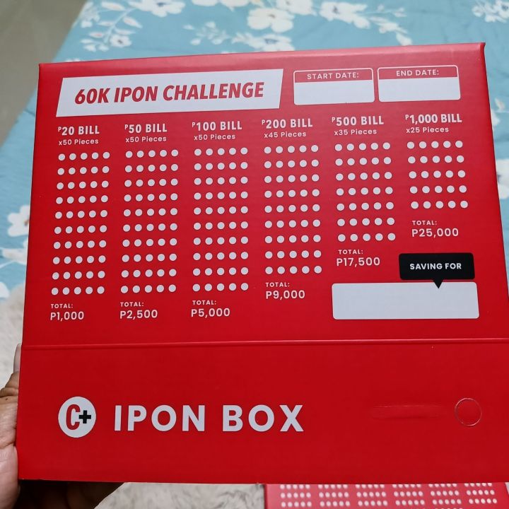 60K Ipon Challenge/Ipon Box By Chinkee Tan 1pc. | Lazada PH