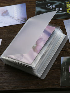 40 pages/book A6 Pocket Transparent Photo Postcard Organizer DIY Decorative Book Large Capacity Organizer Album Book