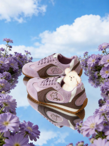 Josiny | Thick Heel Spring Summer Training Shoes Purple