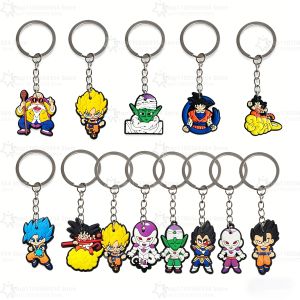 Bandai | Goku Dragon Ball Keychain PVC Figure Keychain Cute Style Key Ring  Birthday Party Souvenirs Decoration Gift Bag Fillers