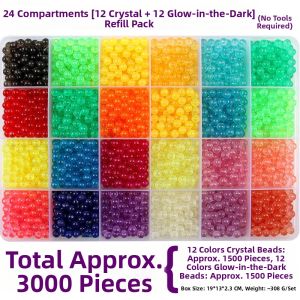 Iron-free Handicraft Soluble Beads 5mm