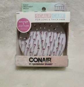 Conair Scalp Care Treatment Brush for Long Thick Hair Scalp Massager Detangler Shampoo Brush