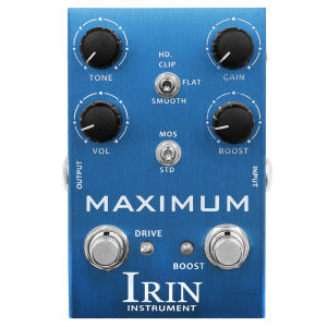 IRIN AN-41 Electric Guitar Effects Pedal MAXIMUM Overdrive Pedal Wild Overdrive Distortion Effect Effector Guitar Accessory