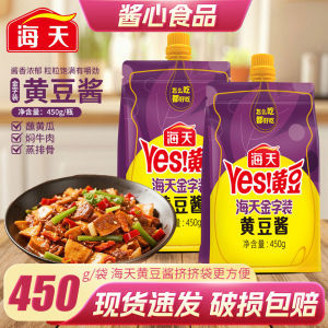 HADAY Sea Soybean Paste 450g Bag for Stir-Fry Dipping Sauce Noodles Rice Seasoning Chinese Cooking Condiment from Guangdong