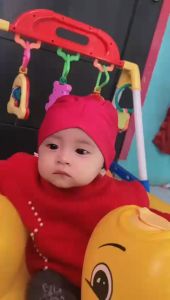 Turban Shazia Anak Bayi Jersey/ Penutup Kepala Anak perempuan 0-8 Bulan